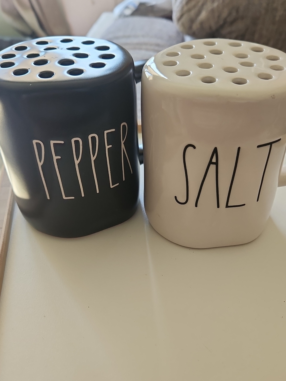 Rae Dunn  Salt & Pepper Ceramic Shaker Set